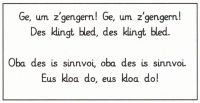 Mundart 1